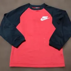 NIKE 長袖カットソー 赤/黒 140