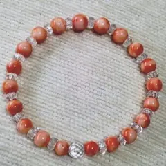 ピンク珊瑚ブレスレット