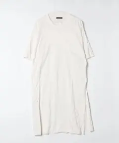 JEANASIS ホワイト 半袖 カットソーワンピース FREEサイズ