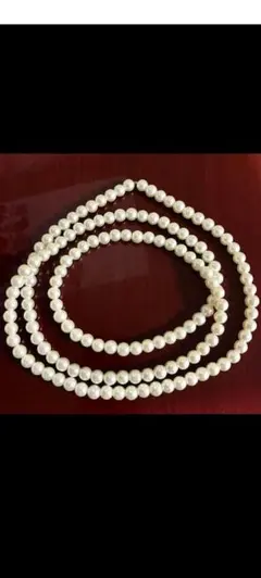 超ロングパールネックレス 150cm 大粒 12mm 白 ホワイト 2連にも