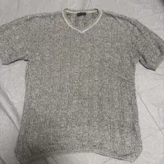 2枚組　メンズ2XL⭕️MEN'S TENORAS グレー Vネックニットセーターのサムネイル