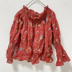 【M】dukkah デュカ　レディース　トップス　ブラウス　オフショルダー　花柄
