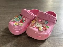 ピンク クロックス風サンダル