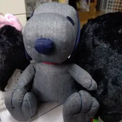 スヌーピー ぬいぐるみ デニム風 約30cm