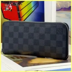 極上 ルイヴィトン ダミエグラフィット ヴェルティカル 財布 ジッピーウォレット