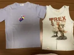 子供服　キッズ　半袖　ノースリーブ　Tシャツ　120cm 男の子　ブルー　2枚のサムネイル