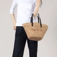 【新品・未使用】agnes b. アニエスベー かごバッグ ロゴ刺繍 巾着付き 2025年最新】Agnes b レディース かごバッグの人気アイテム