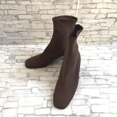 M.I.S.S GiACC ソックスブーツ ブラウン Mサイズ ストレッチ
