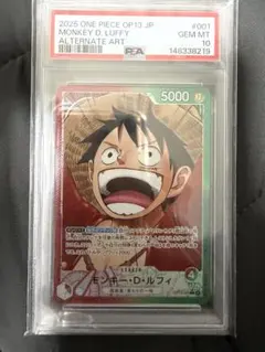 ワンピースカード　ルフィ　25周年プロモ　CGC10 Prinstine CGC Pristine 10 Luffy P-110 Premium Card Collection ONE PIECE DAY