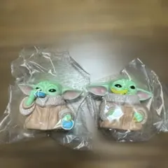スターウォーズ　マンダロリアン グローグー ソフビパペットマスコット２個セット