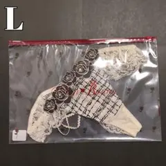 ホイップバニー Lサイズ ツイードジュエリーローズ Tバックショーツ IV