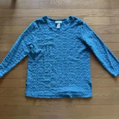 レディース 古着 長袖 トップス ブルー 水色