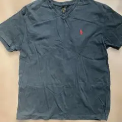 POLO RALPH LAUREN 半袖VネックTEE/黒/M 175/96Ａ