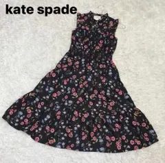 kate spade NEW YORK フリルワンピース 0 XS〜S ブラック - メルカリ
