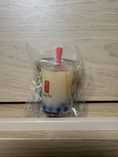 ゴンチャ 立体 キーホルダー パールミルクティー 貢茶 タピオカ キーリング