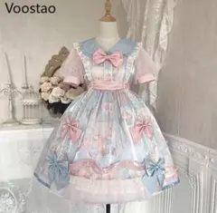 ロリィタ ピンク 水色 ドレス ワンピース