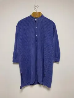 40s ユーロヴィンテージ グランパシャツ アンティーク ロングシャツ