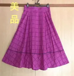 ☆[美品]ジャスグリッティ☆コットンレースフレアスカート　大人可愛い