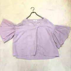 フェンネル【タグ付き】リネン混 トップス パープル - メルカリ