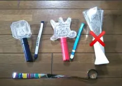 嵐 ペンライト 銀テープ ARASHI 3点セット