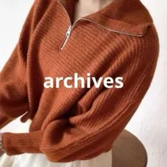 archives ニット ハーフジップ オレンジ 秋 冬のサムネイル