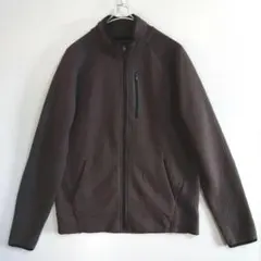 51　OLD NAVY　トラックジャケット　S　黒灰　エンボス　US古着