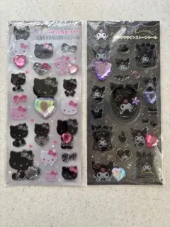 ☆Sanrio キラキララインストーンシール ハローキティ クロミ 2枚セット☆