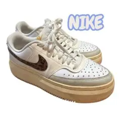 NIKE ナイキ コートビジョンアルタ レオパード 白 24.0