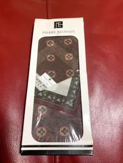 PIERRE BALMAIN ハンカチ ボルドー
