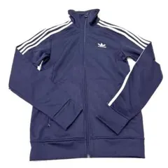 古着 adidas アディダス トラックジャケット ネイビー ファイヤー
