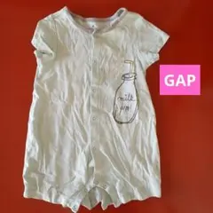 baby GAP ロンパース　カバーオール　70 半袖　水色　ベビー服　男の子