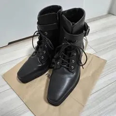 新品ALLSAINTSの黒色のレザーブーツ（モデル名：LUCI40ユニセックス