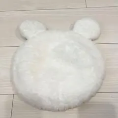 【2025年秋新作】ディズニーベレー帽　白ミッキー