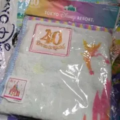 新品未使用☆東京ディズニーリゾート　 40周年記念ウォッシュタオル35×34cm