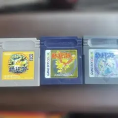 ポケモン ゲームボーイ ソフト 3本セット 金 銀 ピカチュウ