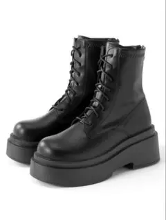 GRL グレイル レースアップレザーショートブーツ[fa077]24.5