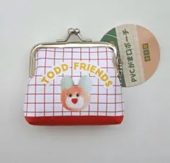 mojojojo PVCがま口ポーチ　REDうさぎ