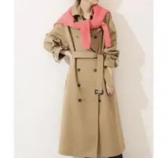 【新品】Spick&Span　トレンチコート　スプリングコート ロング ベージュ スピックアンドスパン Spick&Span トレンチコート スプリング