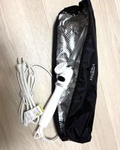新品SALONIA サロニア カールアイロン19mm 白　耐熱ポーチ付