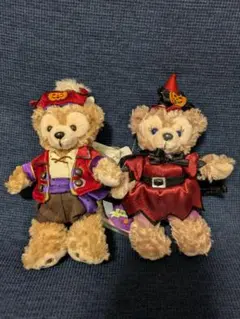 ダッフィー、シェリーメイ　ぬいぐるみバッチ