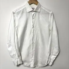 UNITED ARROWS コットンリネン長袖シャツ ホワイトのサムネイル