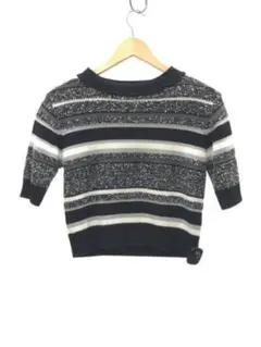 リリーブラウン　ボーダーニットトップス