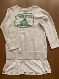 デニムダンガリー ワンピース チュニック M L 140-145