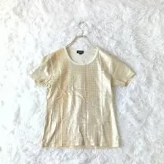 美品　ソニアリキエル メタリックドット柄半袖Tシャツ38カットソーのサムネイル