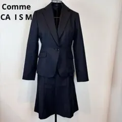 ★Cnmme CA ISM★コムサイズム★M★黒ストライプスカートスーツ★