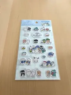 新品　しろたん✖️はぴだんぶい　ぷくっとシール　サンリオ