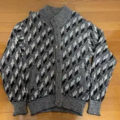 SIMPLE LIFE ジグザグパターン カーディガン M 古着