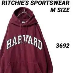 ま*み様 HARVARD ハーバード大学 カレッジ アーチロゴ パーカー M