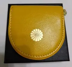 袋付き　皇居 黒馬蹄型小銭入 ケース 財布 黒 黄2色セット 新品未使用】販売停止中レア！皇居☆馬蹄型小銭入 コインケース 黒