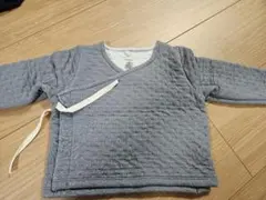 グレー（水色） キルティング カーディガン プチ・バトー